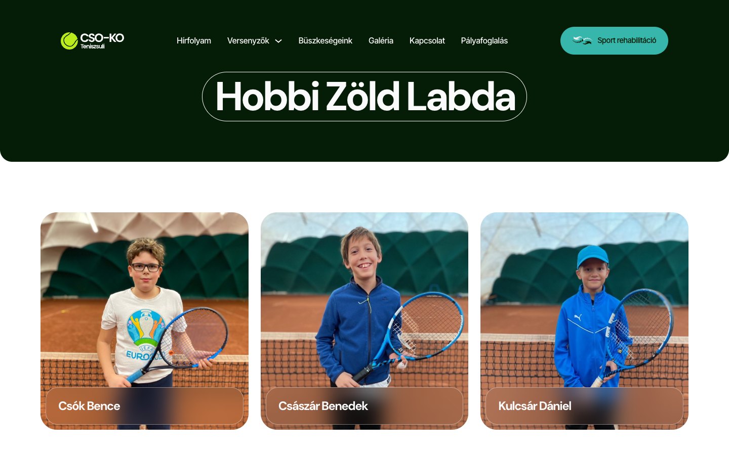 CSO-KO Teniszsuli weboldal – p3
