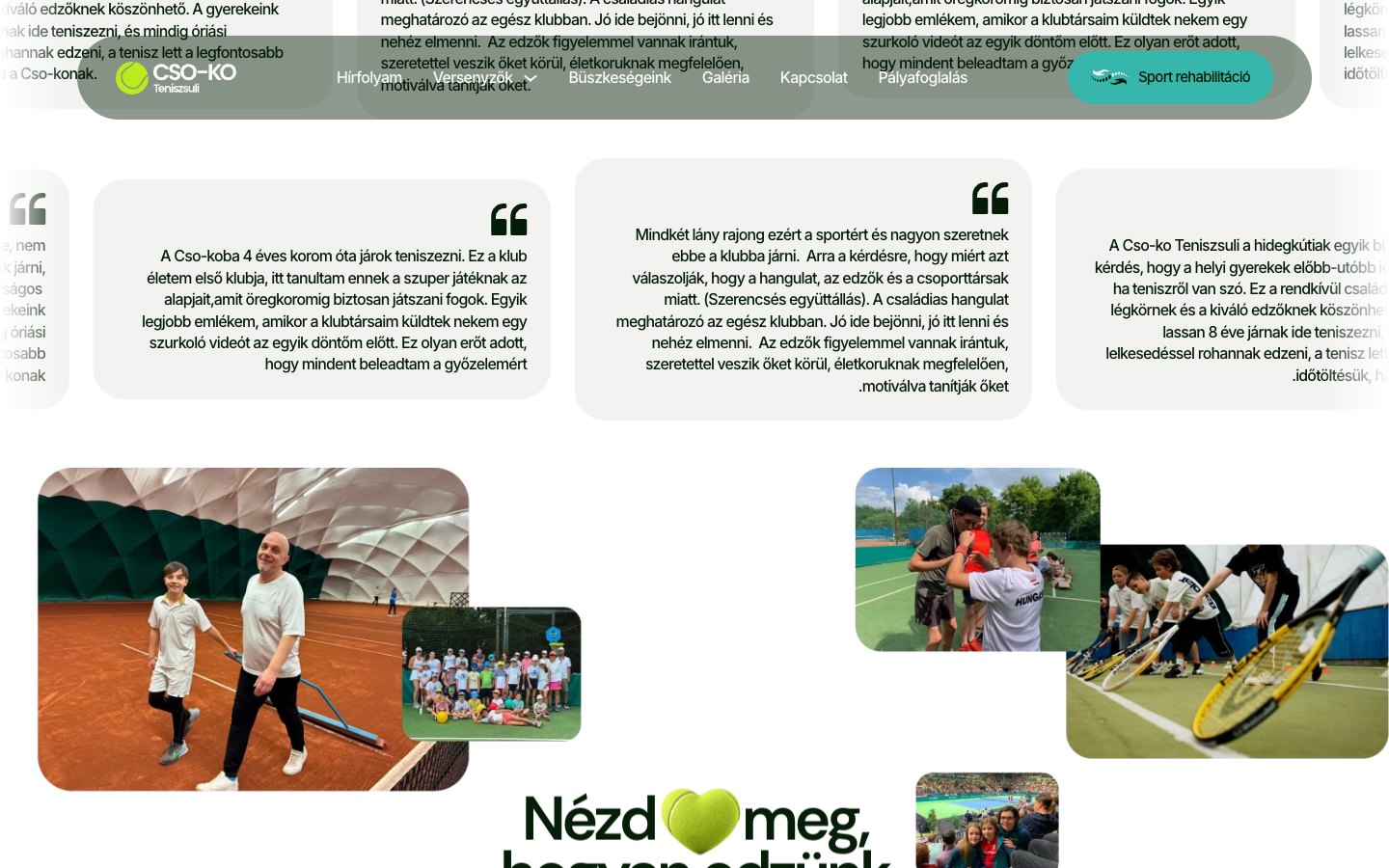 CSO-KO Teniszsuli weboldal – s5